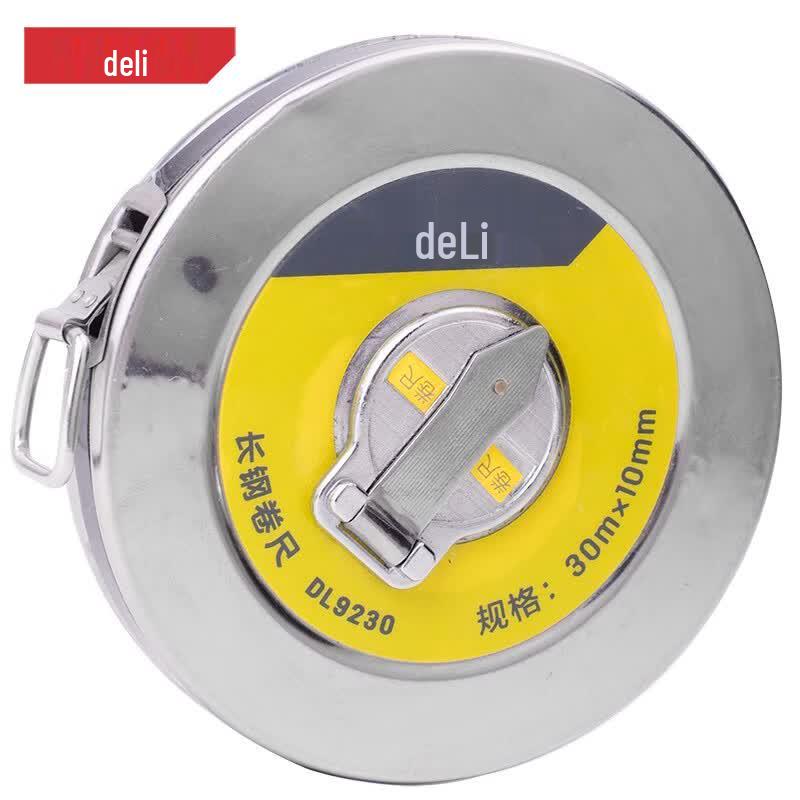 Deli Case-Type Fiber Tape Measure 30m x 10mm