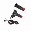 Twist Throttle Grips Handle With Key Lock LED Display Screen For Electric Bike(red)