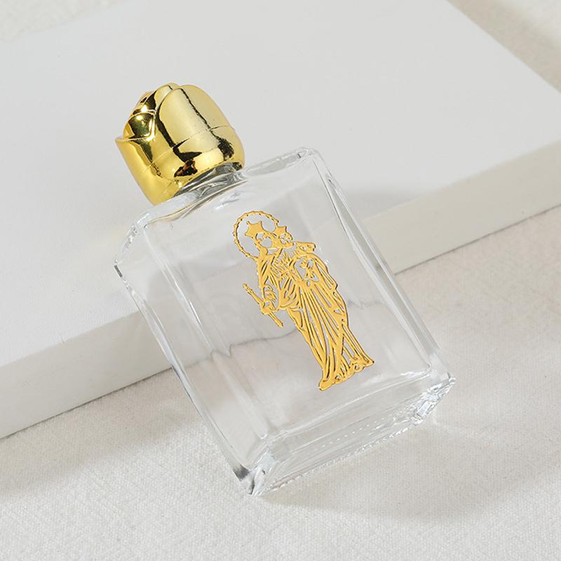 Prázdná láhev na svěcenou vodu Ježíšova láhev Náboženská láhev Křesťanské potřeby pro křest Plnitelné Přenosné kosmetické balení Prázdná láhev