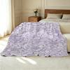 Floral Flannel Blanket: Non-Pilling, Soft & Skin-Friendly, All-Season, Ideal for Home Napping, Warm Home Decor, Great for Christmas & Halloween