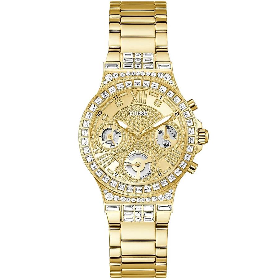 

Guess Three-Hand Gold Stainless Steel Strap Women s Quartz Watch - GW0320L2
