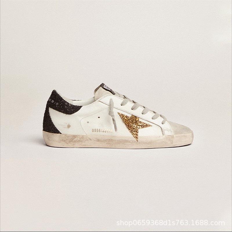 Chaussures décontractées pour hommes et femmes étoiles petites chaussures sales nouvelles polyvalentes chaussures de skate chaussures sales cuir de vachette chaussures blanches