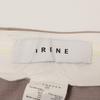 IRENE [Excellent Condition/25Stainless Steel] 27S88009 Knot Stitch Line Trousers Check Pattern Knot Stitch Line Trousers Bottoms 36 beigeUsed