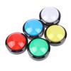 1 szt. Przyciski Arcade 60 mm Duże Okrągłe Podświetlane LED Z Mikroprzełącznikiem Do Części Maszyny Do Gry Arcade DIY 12V 32A Przełącznik Kopułkowy