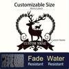 Enchanting Custom Heart Shaped Deer Metal Wall Art for Home Outdoor Decor Lovely Gift
