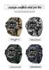 Sanda Multifunctional Camouflage Tactical Outdoor Sports Watch for Men
