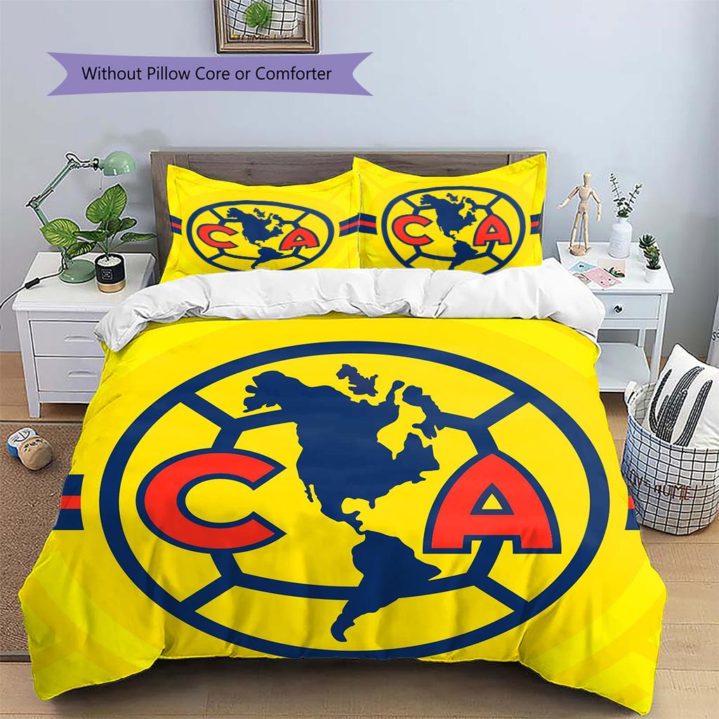 Club America Pattern Bedding Home Decoration Birthday Gift (1 * Duvet Cover + 2 * Pillowcase, Without Core)