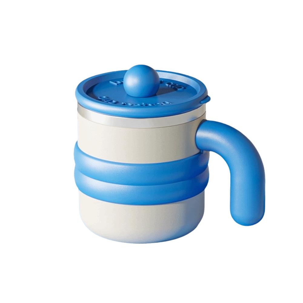 

Leak Proof Double-layer Thermos Cup with Handle Insulation Cup Stainless Steel Mug Brewing Tea