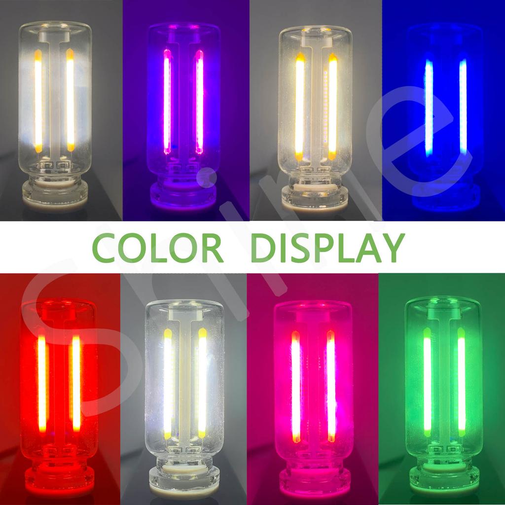 New USB Dimming Light Bulb DC5V LED Retro Edison Light Bulb 0.3W Light Source Mobile Power Interface Light Portable Night Light