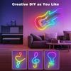 5M RGB LED Neon Led Strip Lights with APP and Remote Waterproof  Neon Rope Light for Bedroom Room Outdoors Decro