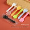 Disposable Black Plastic Forks & Spoons, 1000-count