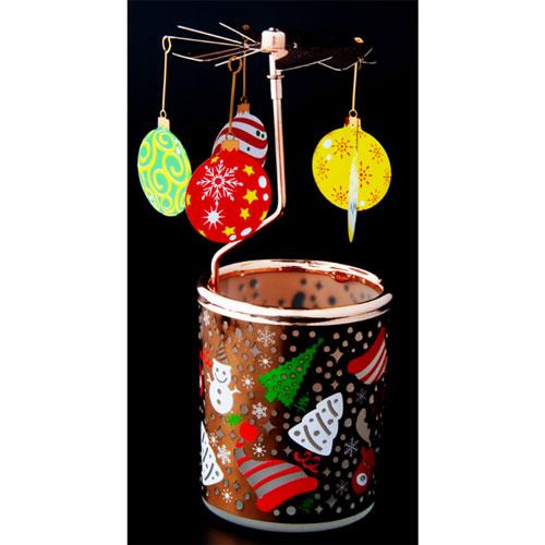 Barevný svícen s rotačními noži (Ozdoby)