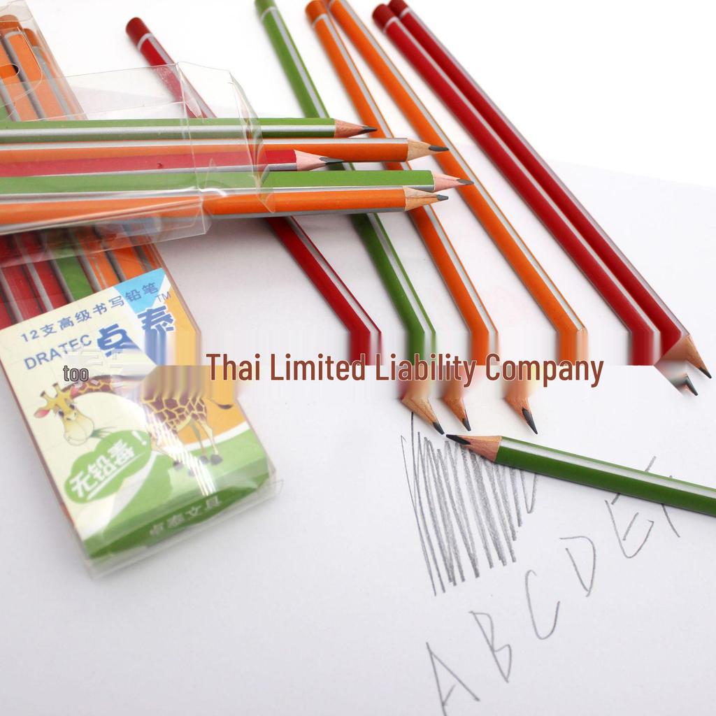 Graphite Pencils HB Set - Metal Rod, Free Shipping, Ideal for Kindergarten, First & Second Grade Writing