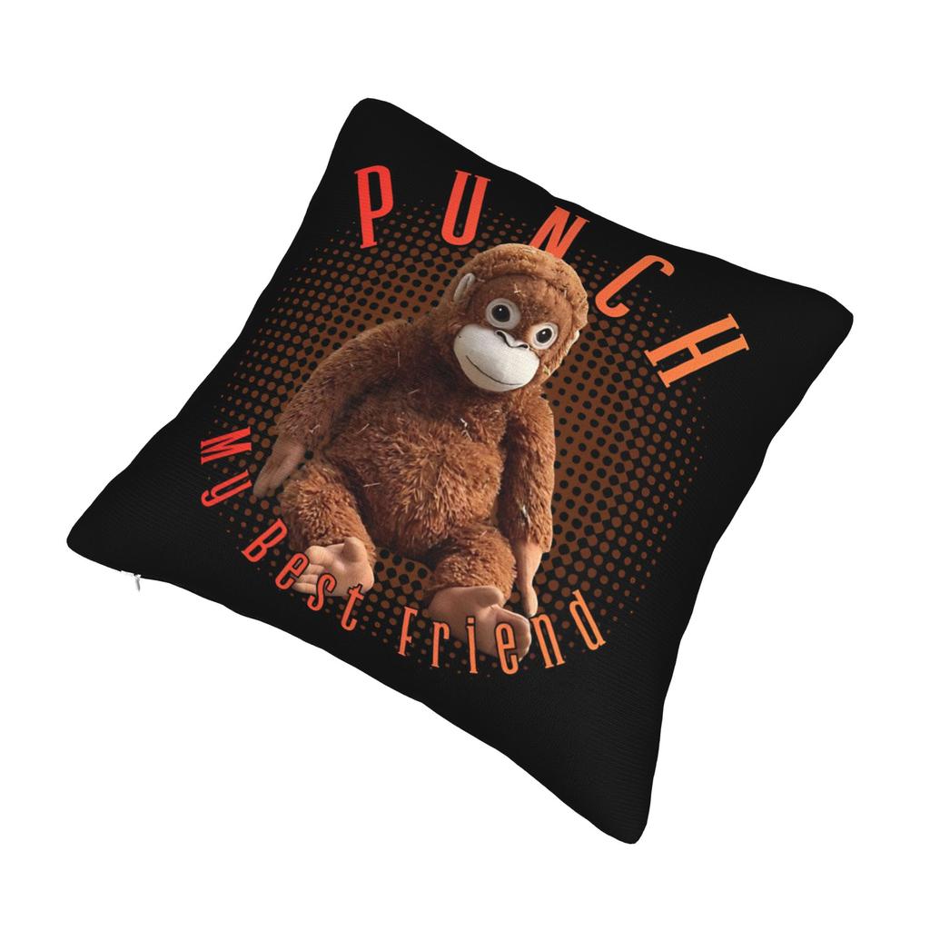 Punch Monkey Square Pillowcases Polyester Seat Cushion Case Cool Decor Pillow Cover 45*45