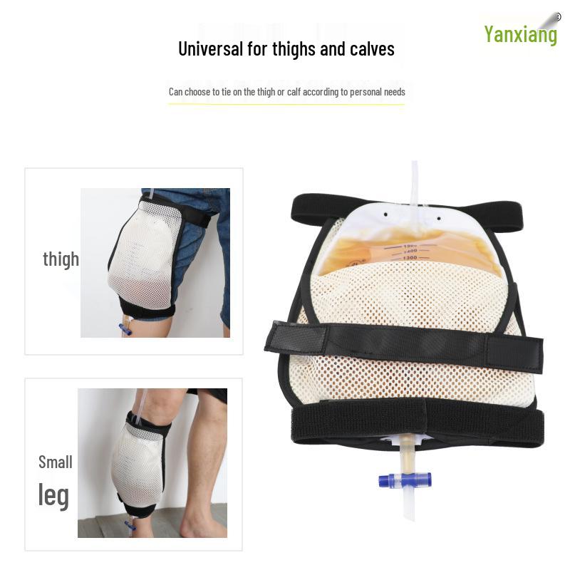 Breathable Large Capacity Waist Pack for Urine Collection and Cystostomy Bag Fixation 