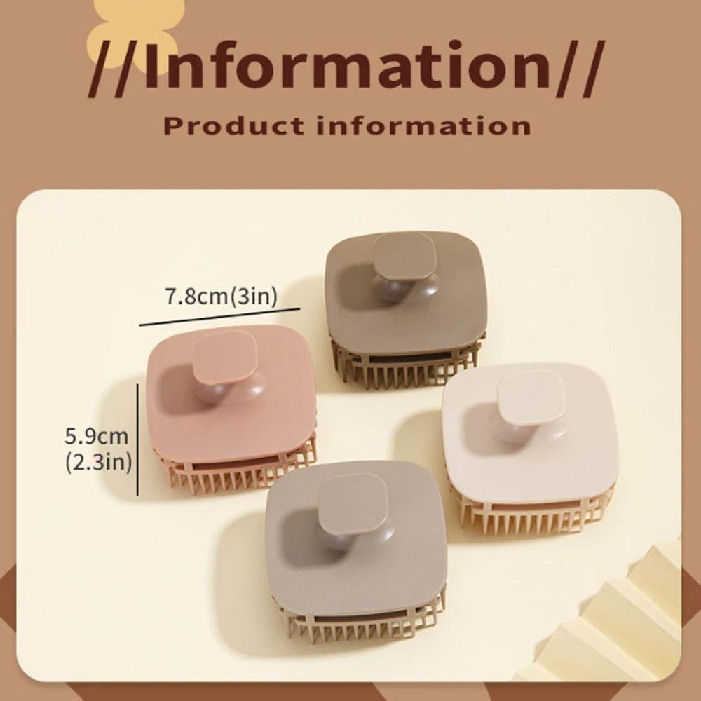 Square Shape Head Scalp Massage Comb Soft Body Massage Shower Brush Salon Hairdressing Tool Unisex