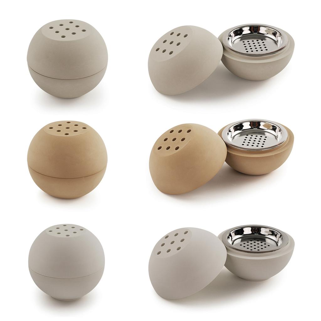 Ball Shape Incense Burner Silicone Mold Aromatherapy Cups Concrete Burning Incense Holder Molds Ornament Home Decor