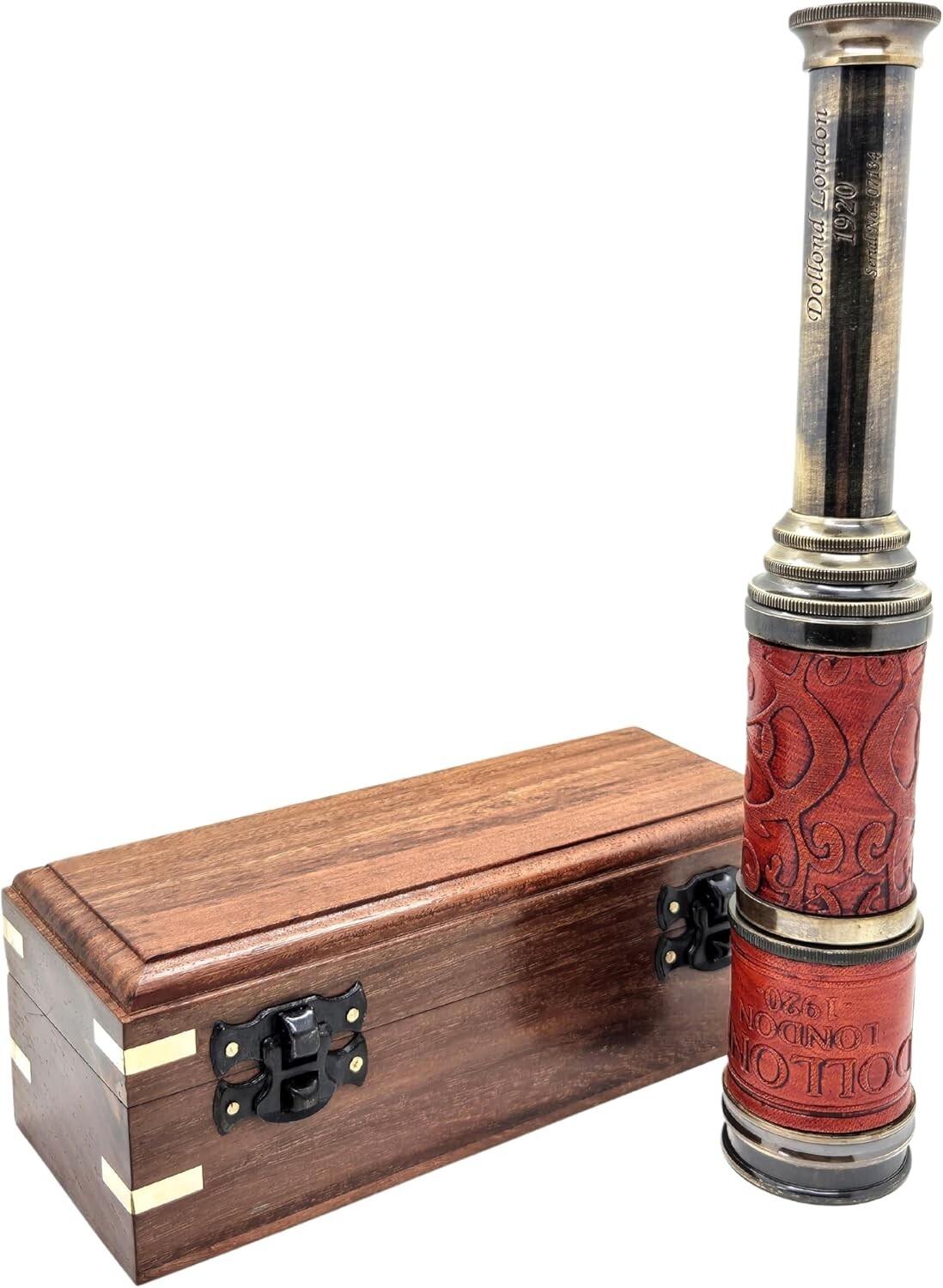 

Морской Морской Винтажный Цельный Пиратский Подзорная труба Рабочий Гравированный Телескоп, Морская Подзорная труба, для Мужа M аэро