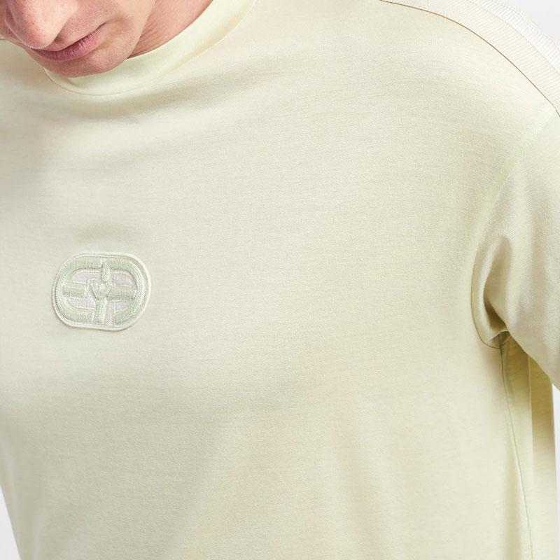 Emporio Armani Ss23 Solid Color Round Neck Logo Short Sleeve T-Shirt Men tops Light-Green 3R1TT6-1JUVZ-0594