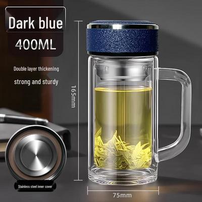 Shangqi High Borosilicate Glass Water Bottle with Handle