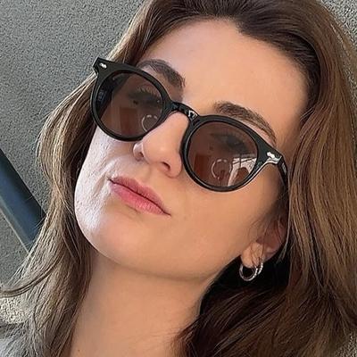 Small Frame Retro Colorful Round Sunglasses Women Men Minimalist Trend Brand Sun Glasses Daily Commute Business Shade Glasses