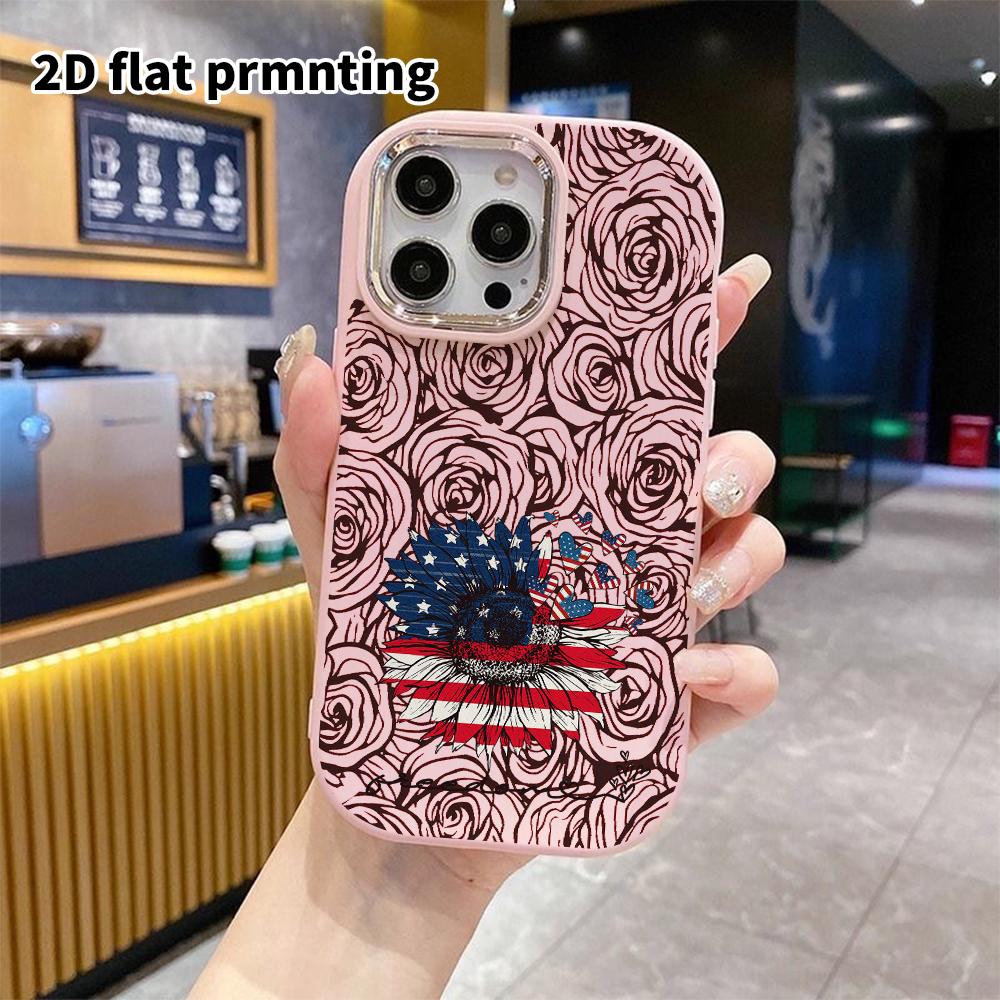Phone Case: 2D flat design suitable for iPhone 18 17 16 15 14 13 Pro protective case, couple style, sunflowers, Christmas and Halloween gifts