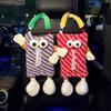 1pc Car Hanging Tissue Box Cartoon Type Cute Creative Car Seat Back Hanging Tissue Bag Office Living Room Tissue Box Holder
