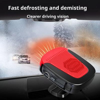 Car Heater Fan Defroster 12V Portable Windshield Defogger Fast Heating with Igniter