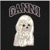 Ganni Women Poodle Logo PrinT Baby FiT T shirT T4239 252
