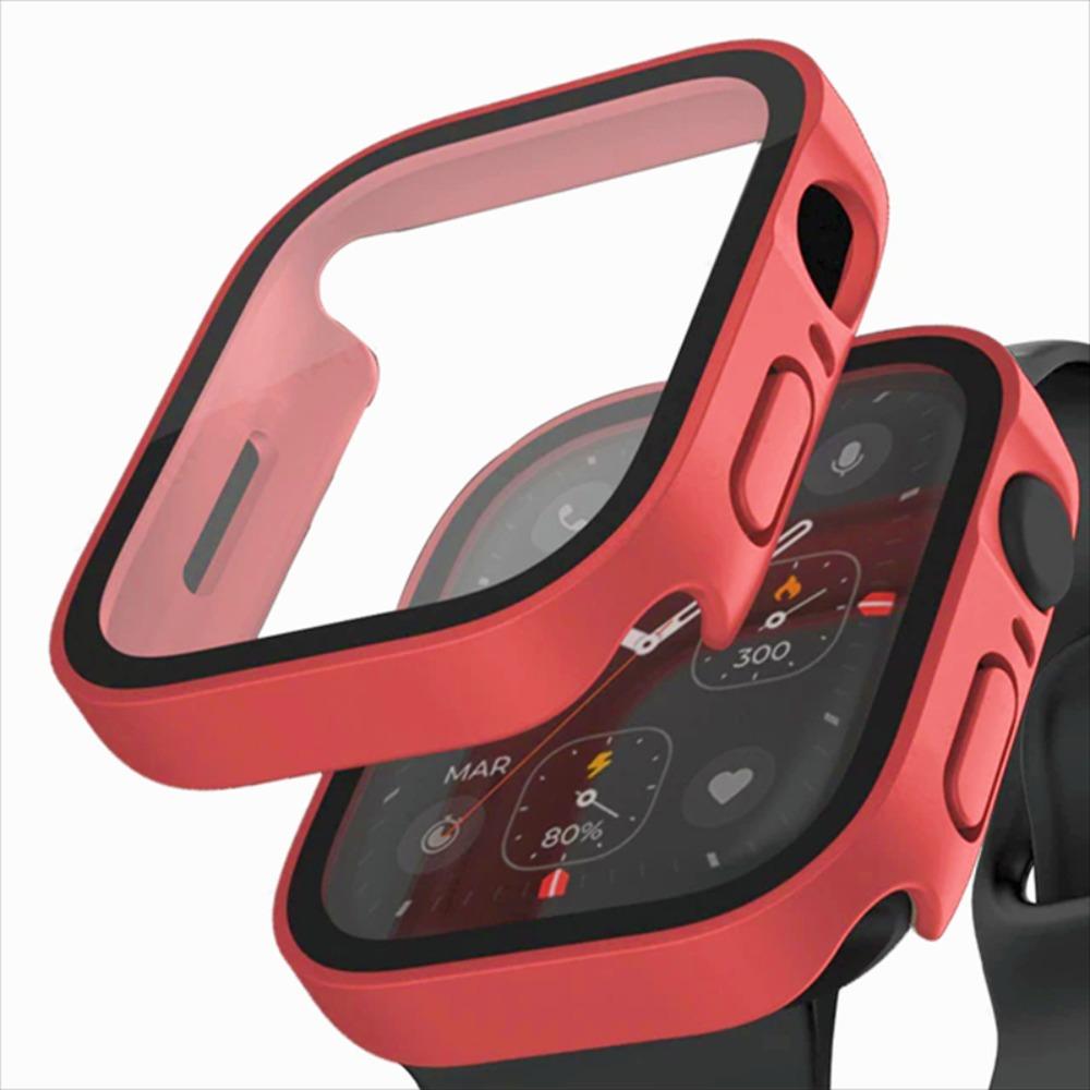Galvanisiert Wasserdichte Hülle+Glas für Apple Watch 11 10 Hülle 46mm 42mm 45 41 44mm Displayschutz für iWatch 9 8 7 6 5 4 SE
