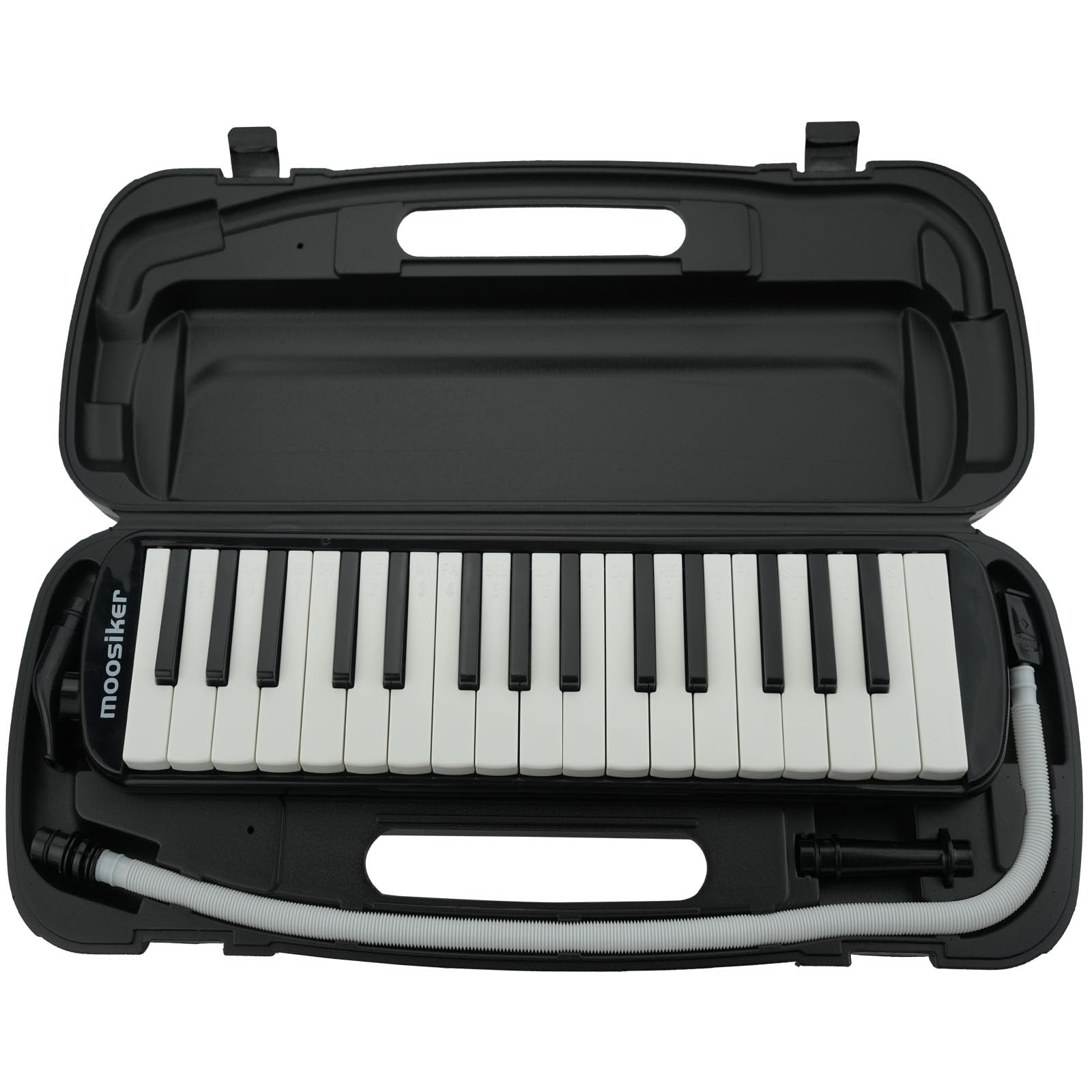 

moosiker 32-Key Melodica (PianicaMelodion) for Elementary School Students, Basic Set: Lightweight Body + Hard Case, Hose, Mouthpiece, and Polishing