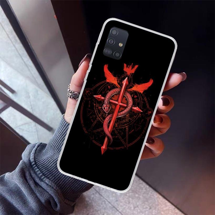 F-Fullmetal Alchemist Anime Phone Case For Samsung Galaxy A12 A52S A42 A32 A22 A51 A50 Note 20 Ultra 10 S10 Plus A71 A70 A31 A30