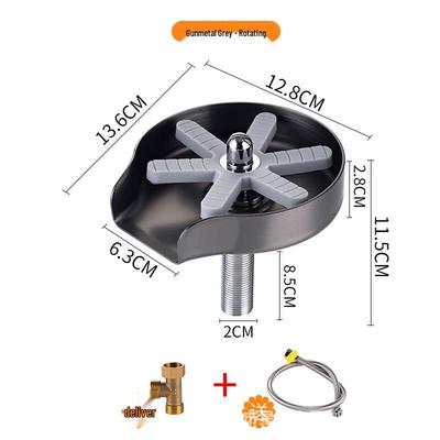 OEING Sink Glass Rinser with Rotating Spray