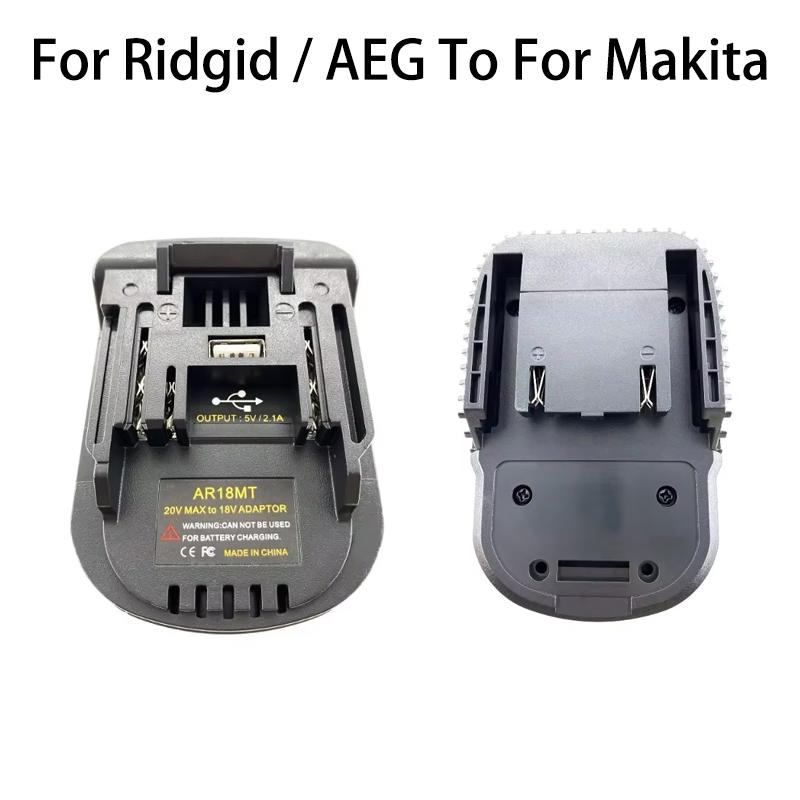 Adapter For Ridgid / AEG 18V Lithium Battery To For Makita 18V Li-ion Battery Tools BL1830 BL1840 For Battery Convert