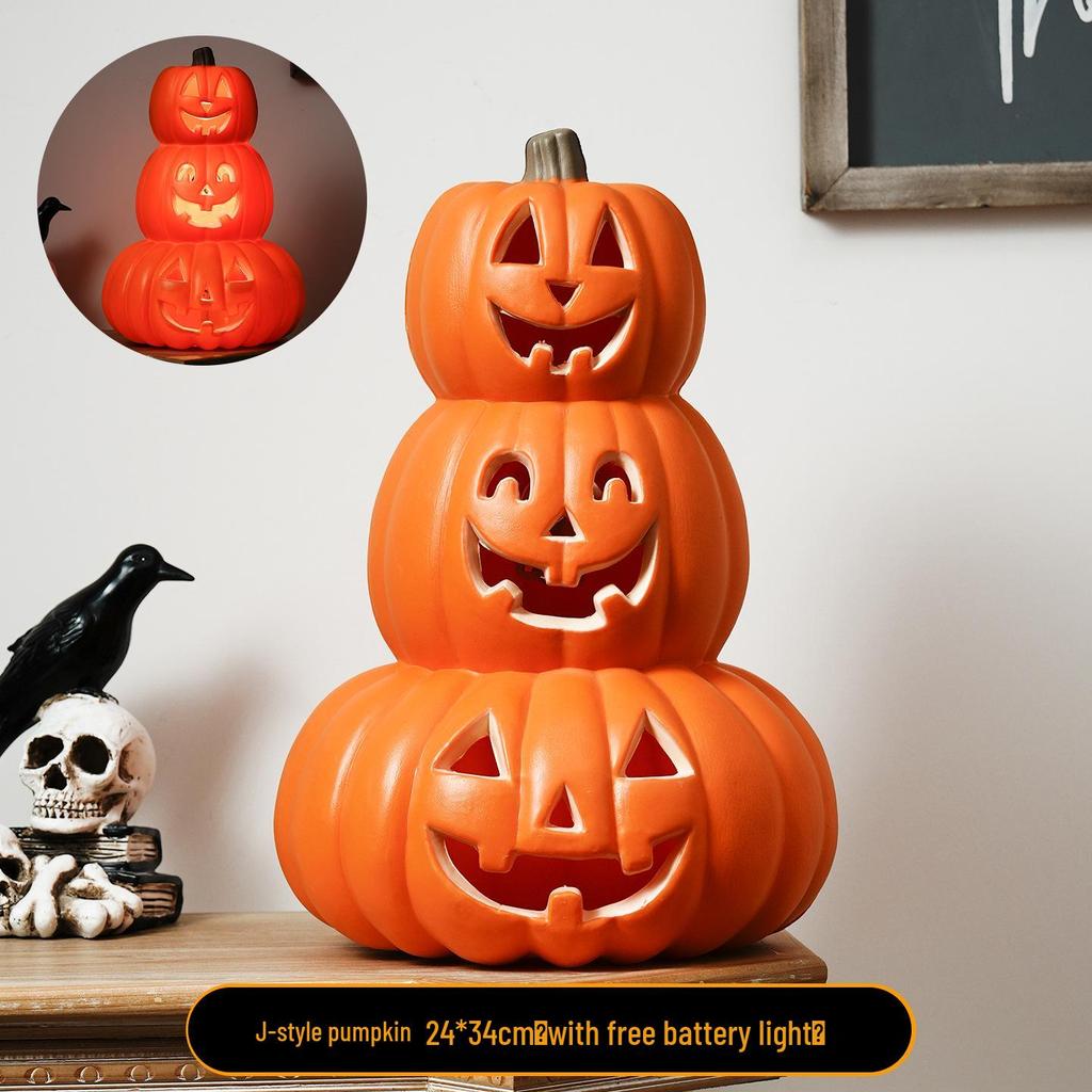 Große Halloween-Kürbis-Laterne für Innen-/Außen dekoration