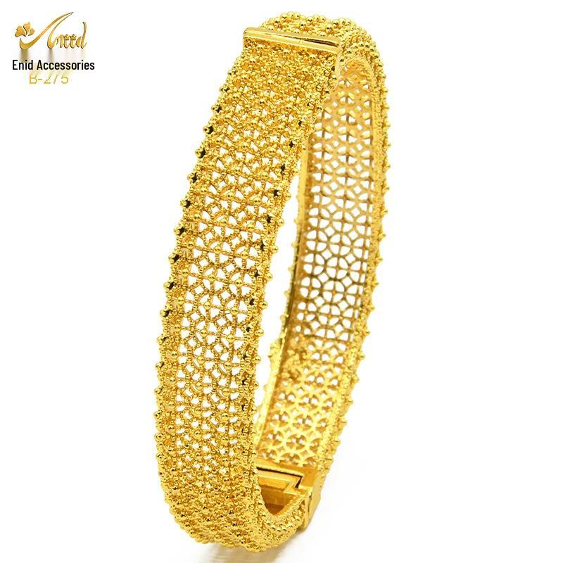 Pulsera nupcial de aleación bañada en oro - Estilo de lujo de Dubái