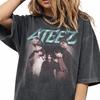 Retro Ateez Kpop T-Shirt, Aniteez Members Unisex Vintage Streetwear Fan Gift