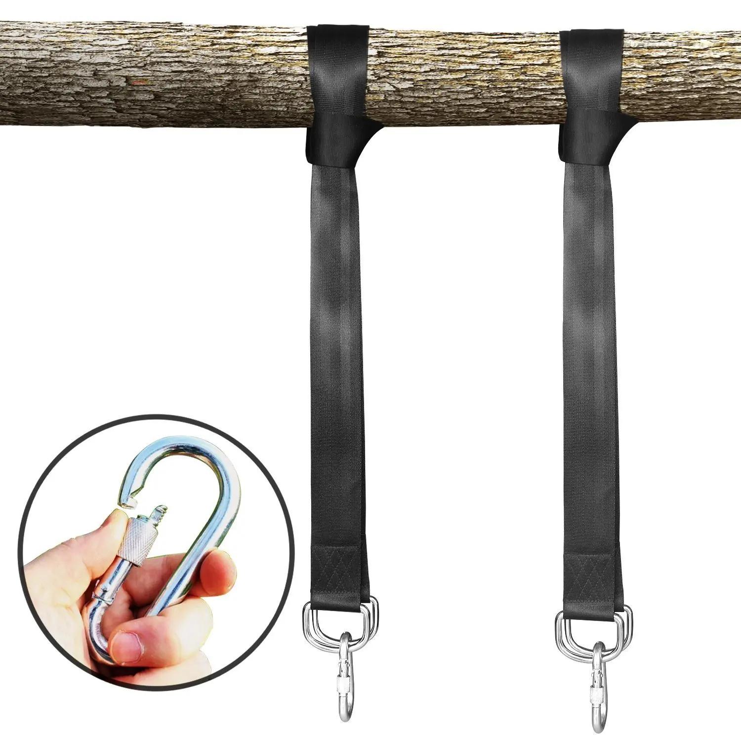 

Tree Swing Hanging Straps Kit Holds 2000lb With 2 Heavy Duty Carabiner Perfect for Swings Hammock Easy Fast Installation