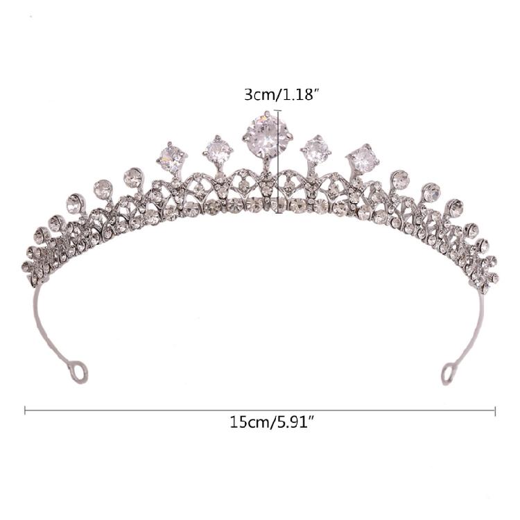Crystal Crowns Tiaras Wedding Bridal Hair Jewelry Accessories Girl Woman Princess