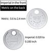 Spark Plug Gap Gauge Tool Measurement Coin-type 0.6-2.4mm Range Spark Plug Gage Gap Measuring Tools