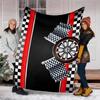 Racing Theme Printed Blanket - Perfect for Couch, Bed, Travel & Outdoor Use | Machine Washable, Cozy & Durable.