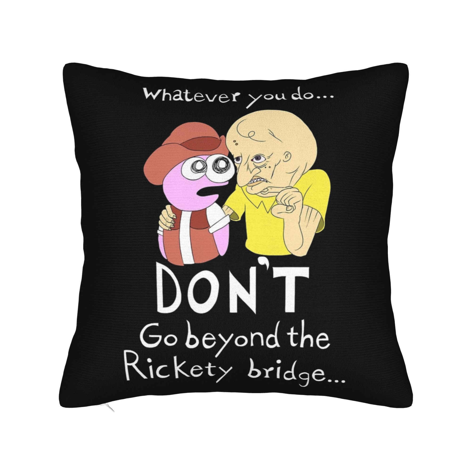 

Home Decoration Smiling Friends Cartoon Pillowcase Accessories Pillow Cover Zippered Multi Size 12x12in 30X30cm