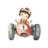 Boy In a Racing Car Poster Boy In a Racing Car Poster, 50X70 Cm, Frameless, Premium Canvas On Stretcher
