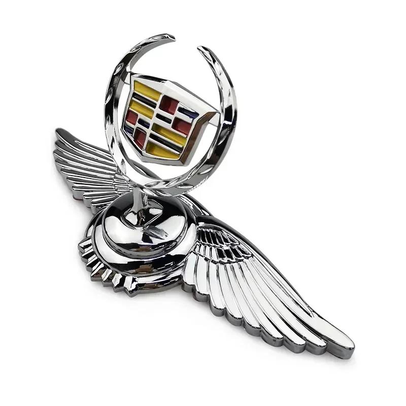 3D Metal Car Front Hood Emblem Cover Bonnet Badge Sticker for Cadillac ATS BLS CT5 EXT SLS SRX XT4 XT6 XTS XLR Escalade DTS