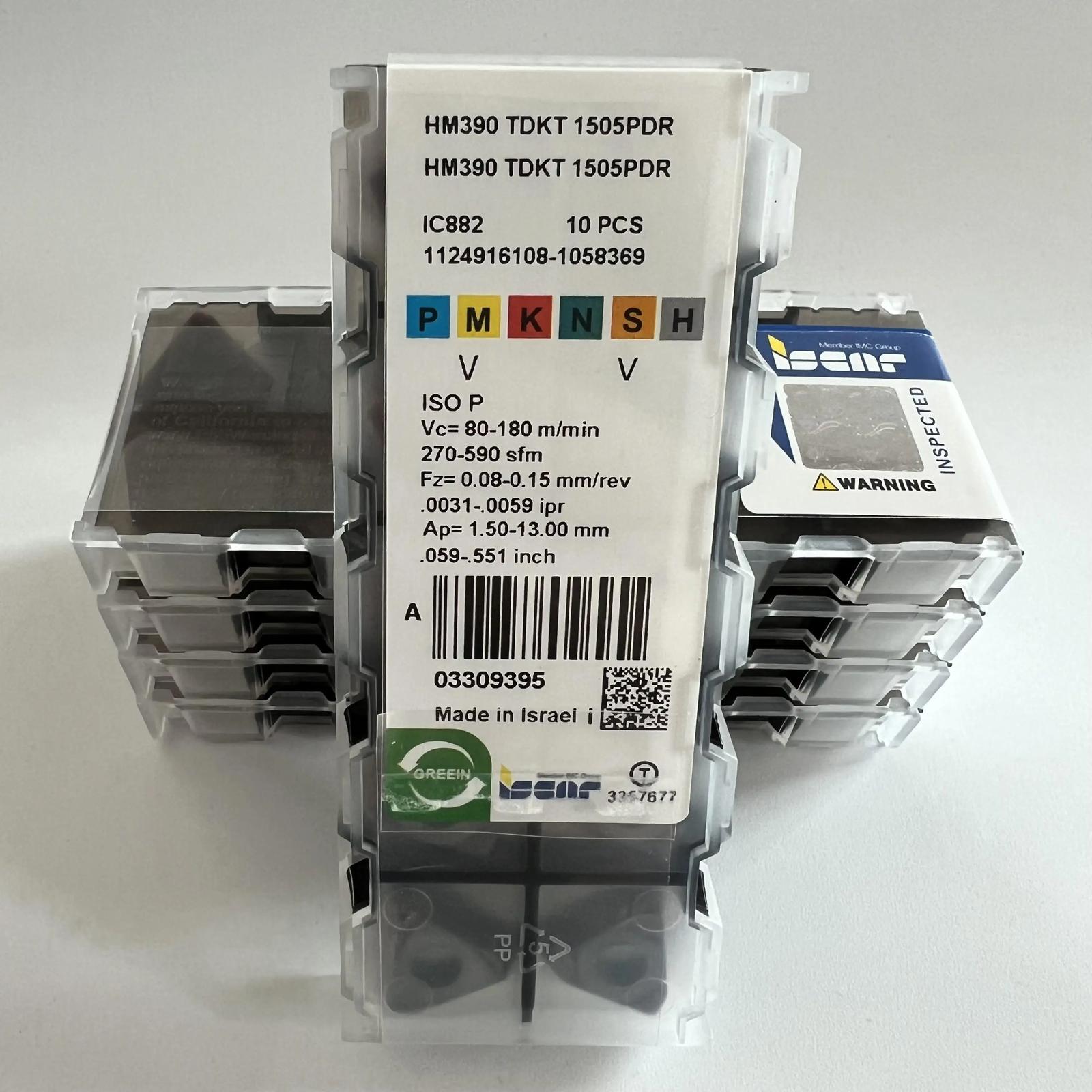 

ISCAR / HM390TDKT1505PDR IC882 Industrial indexable carbide inserts 10 Pcs