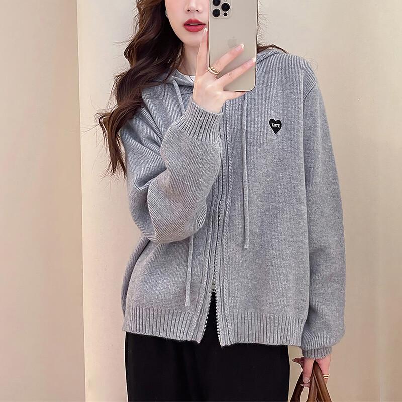 Женская толстовка с вышивкой на молнии TonLion S