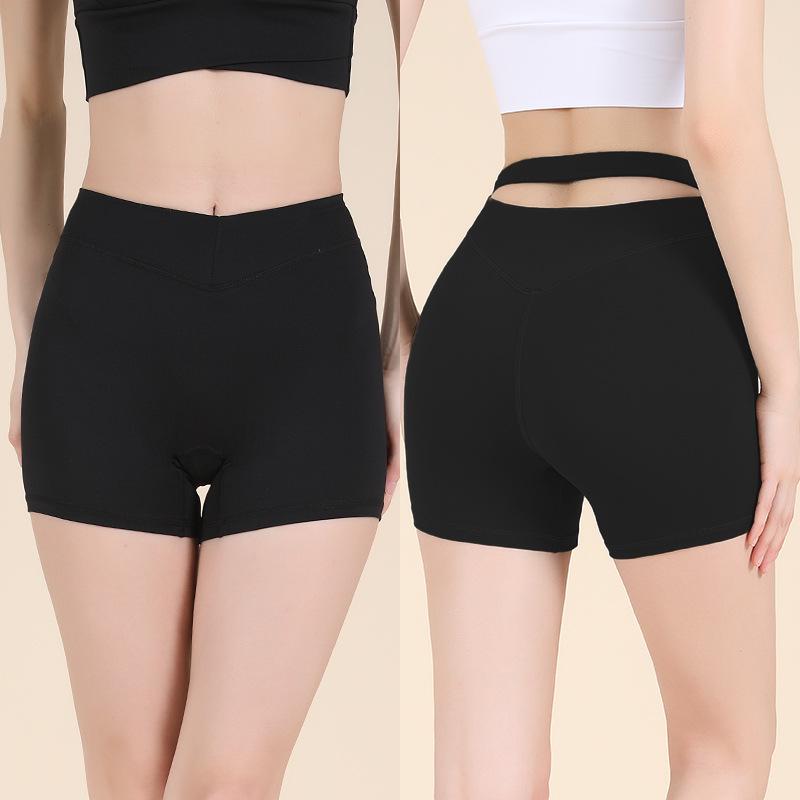 Women's Seamless Hip-Lifting Yoga Shorts with Drawstring - Nude Feel Three-Point Running & Fitness Hot Pants