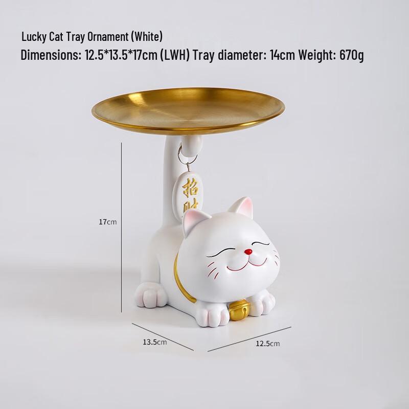 Creative Waving Tail Cat Tray Ornament