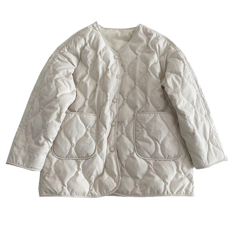 Splicing Down Cotton-padded Clothes Women's Winter Korean Version Loose and Light Warm Cotton-padded Clothes, Cotton-padded Jackets and Jackets