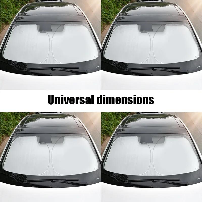 Car Windshield Sun Shade – UV-Protective Front Window Parasol for Summer Sun Protection (Car Interior Accessory)